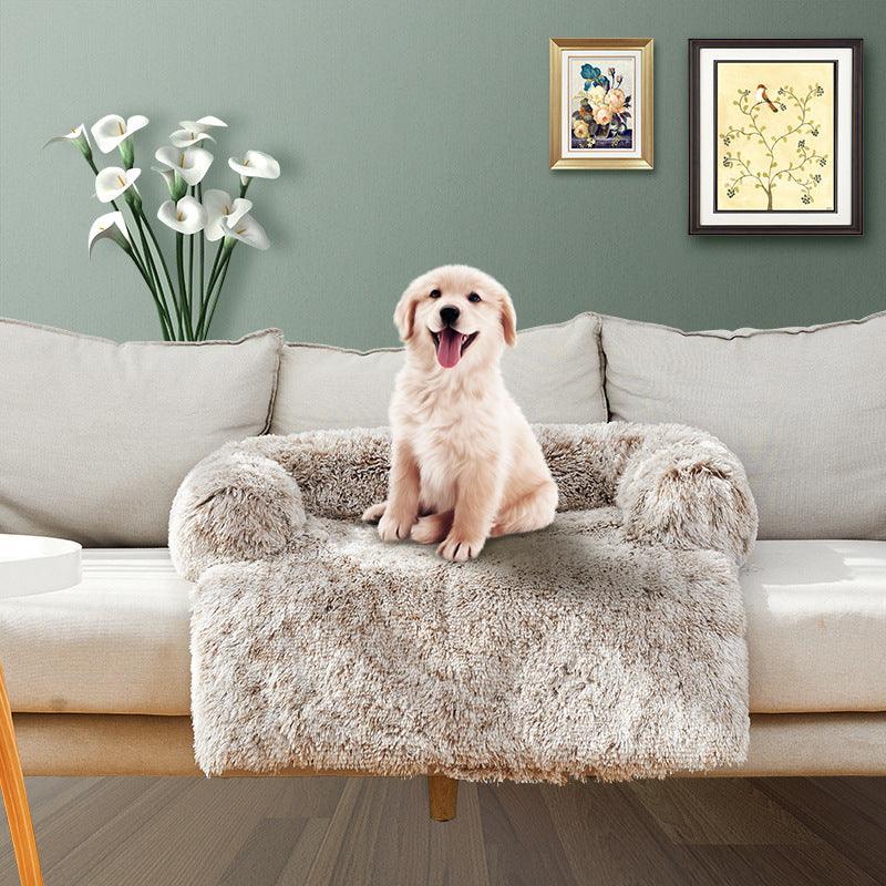 PawFriends Pet Sofa Bed Dog Calming Sofa Cover Protector Cushion Plush Mat L - John Cootes