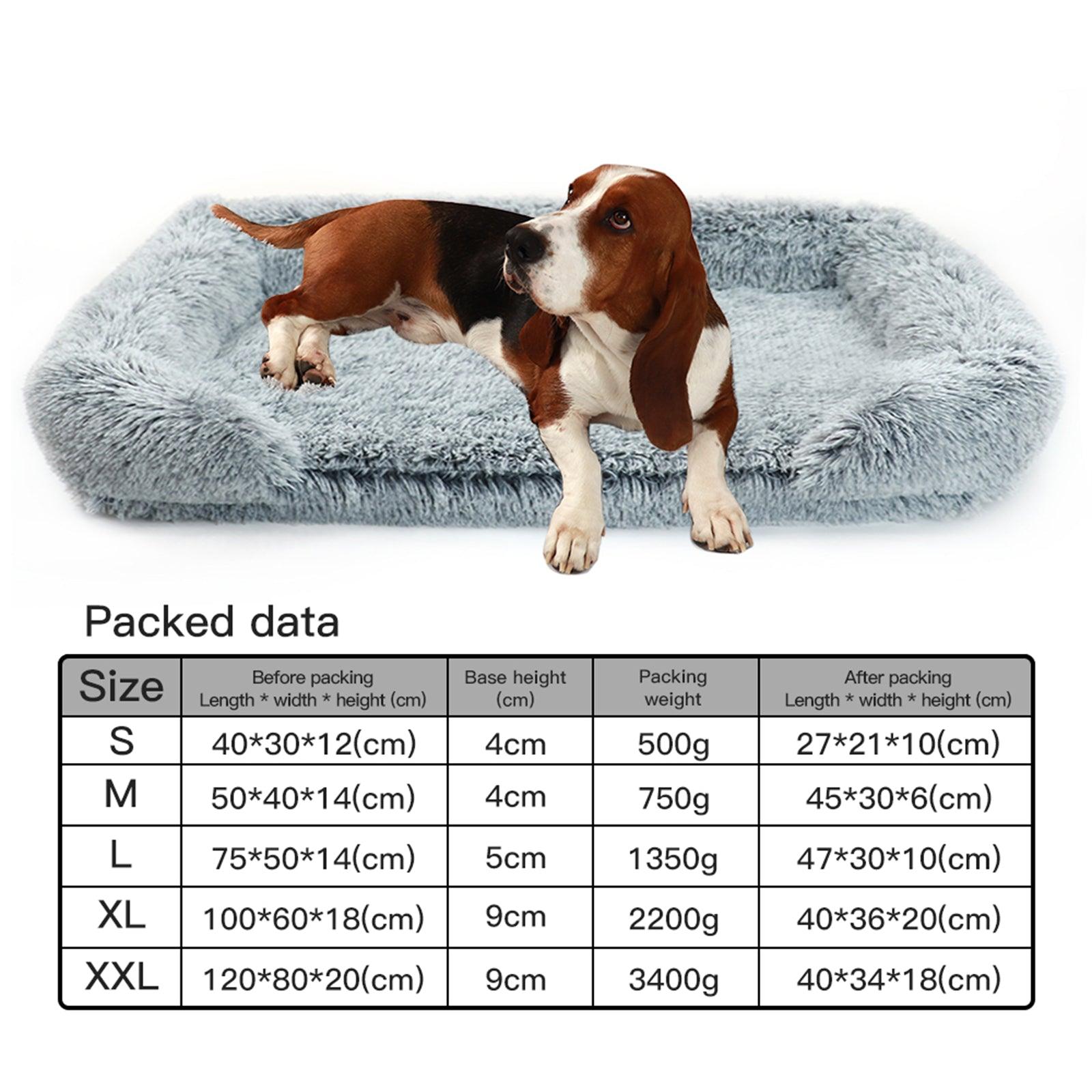 Pet Dog Comfort Bed Plush Bed Comfortable Nest Removable Cleaning Kennel XL - John Cootes