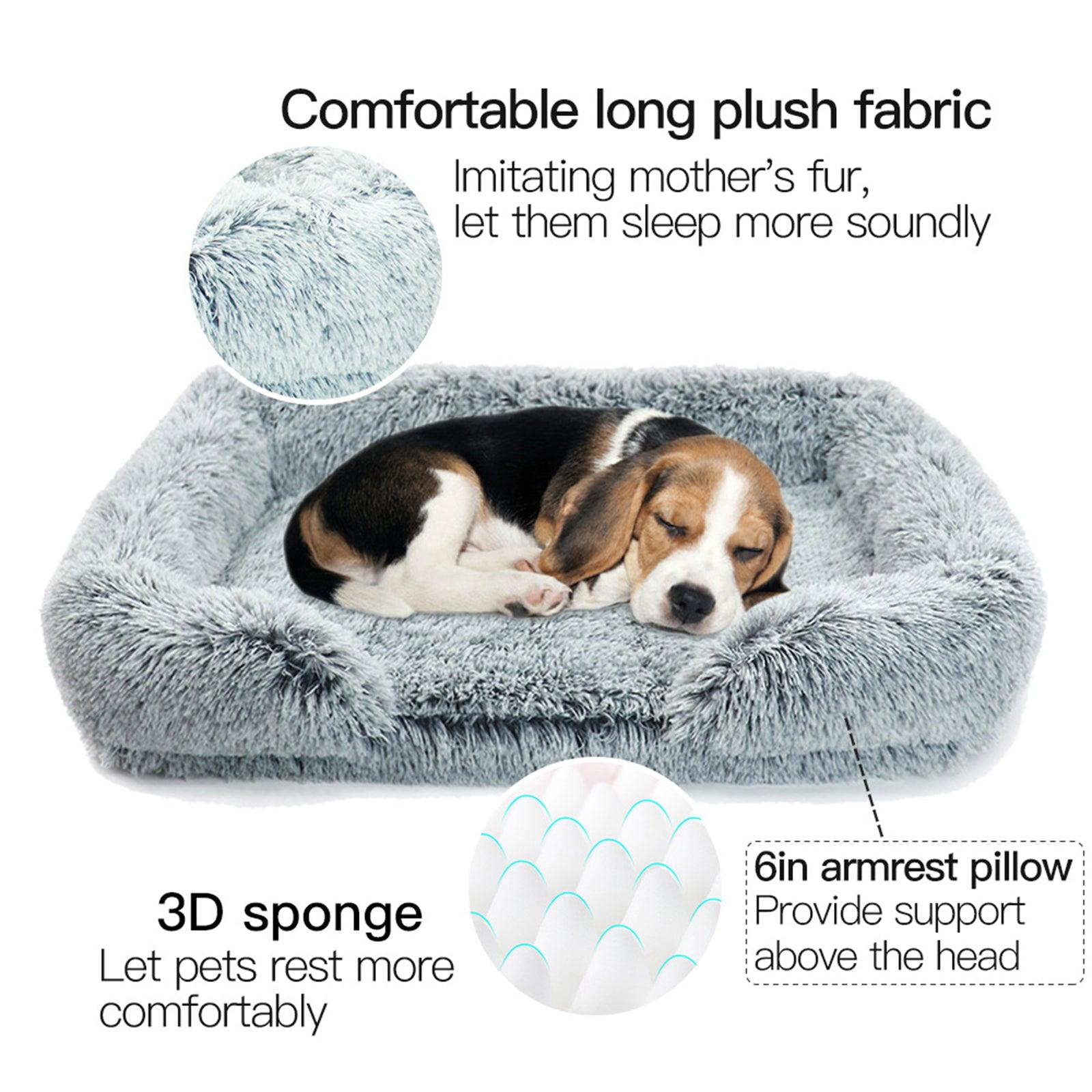 Pet Dog Comfort Bed Plush Bed Comfortable Nest Removable Cleaning Kennel XL - John Cootes