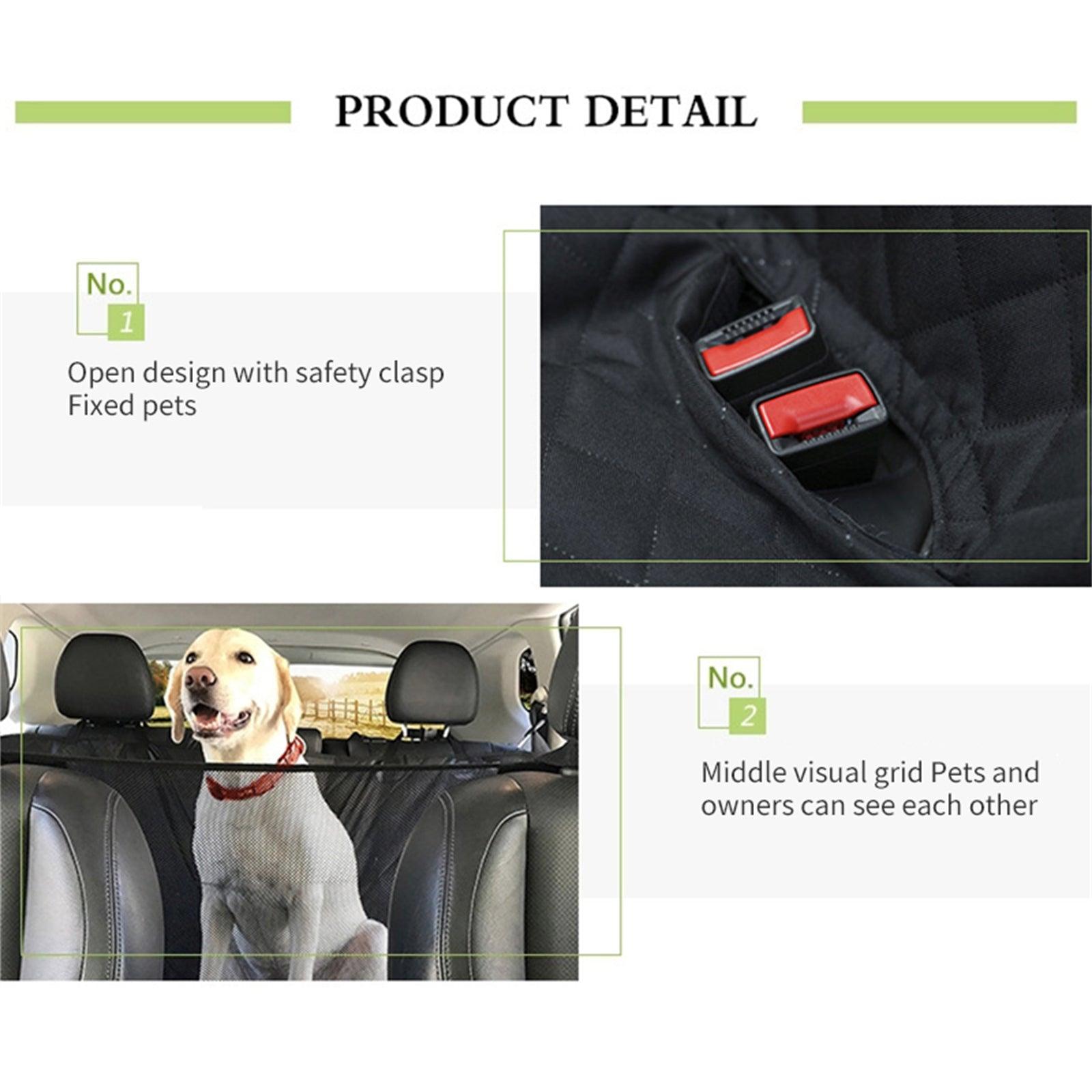 Pet Seat Cover for Dogs Car Back Seat Anti Dirty Waterproof Pet Hammock Mat - John Cootes