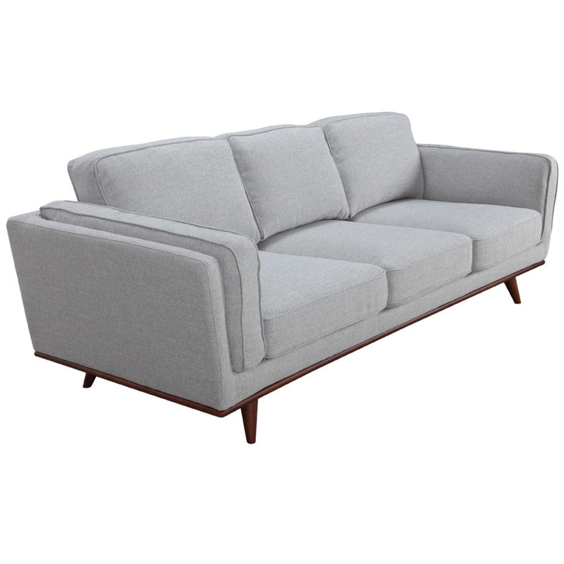 Petalsoft 2 + 3 Seater Sofa Set Fabric Uplholstered Lounge Couch - Grey - John Cootes