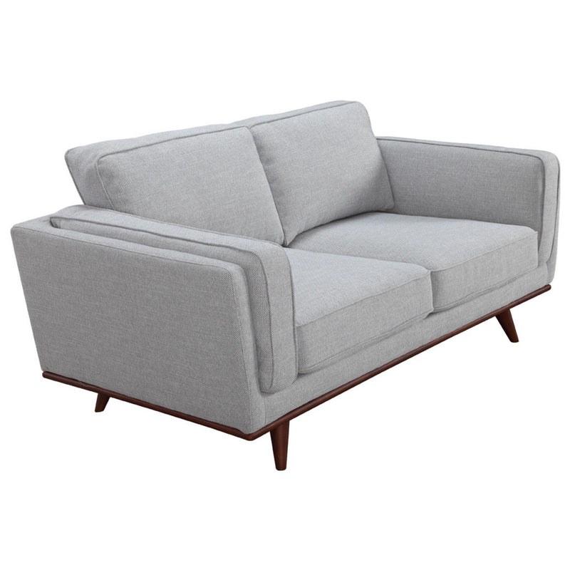 Petalsoft 2 + 3 Seater Sofa Set Fabric Uplholstered Lounge Couch - Grey - John Cootes
