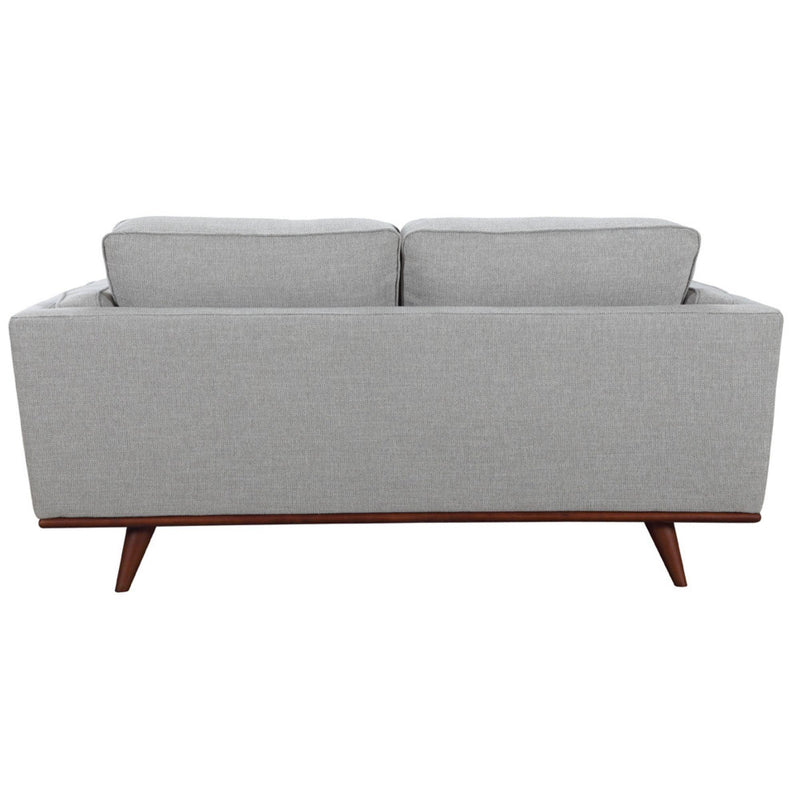 Petalsoft 2 Seater Sofa Fabric Uplholstered Lounge Couch - Grey - John Cootes