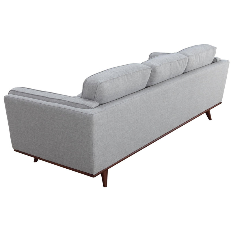 Petalsoft 3 Seater Sofa Fabric Uplholstered Lounge Couch - Grey - John Cootes