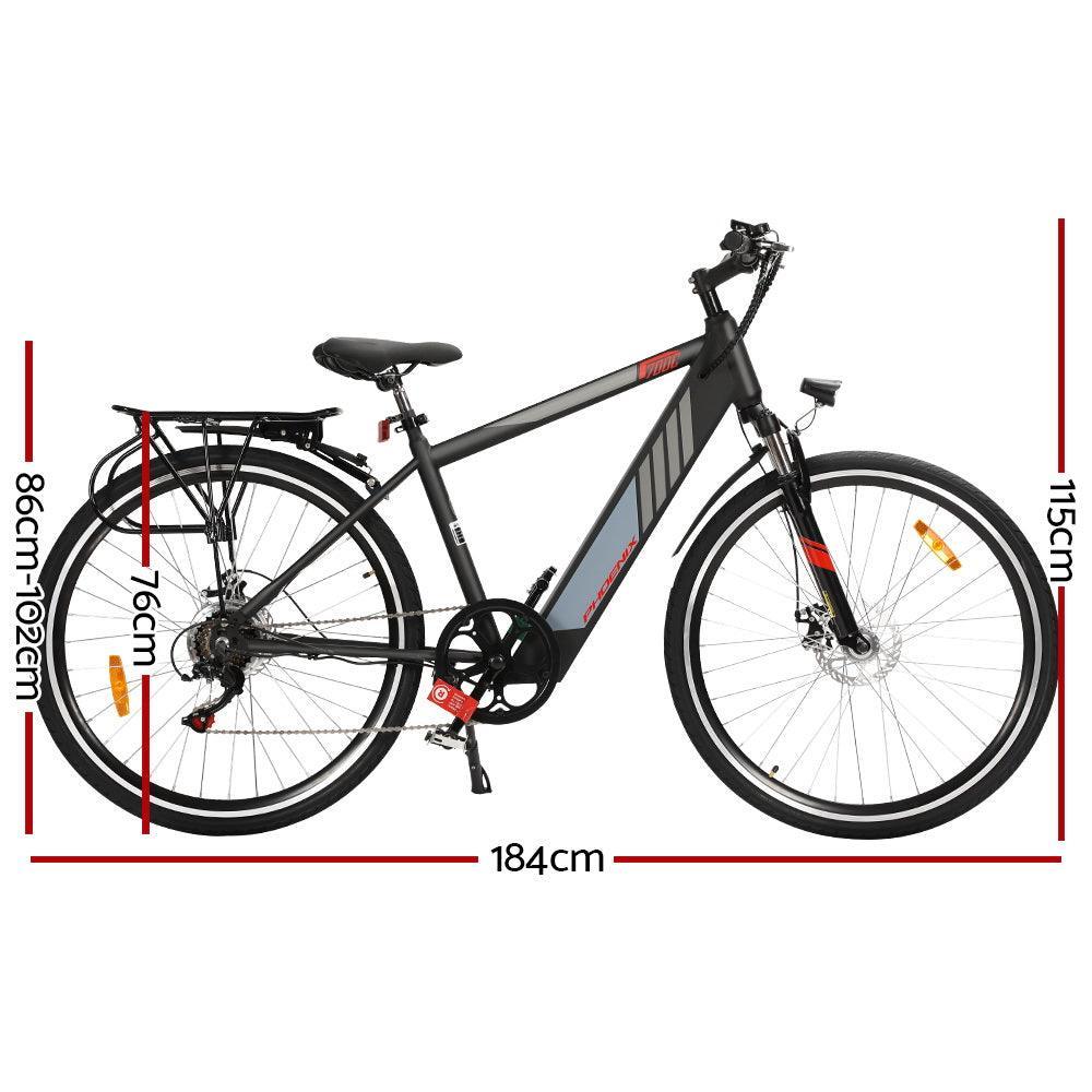 Phoenix 27" Electric Bike Mountain Bicycle eBike e-Bike City Lithium Battery - John Cootes