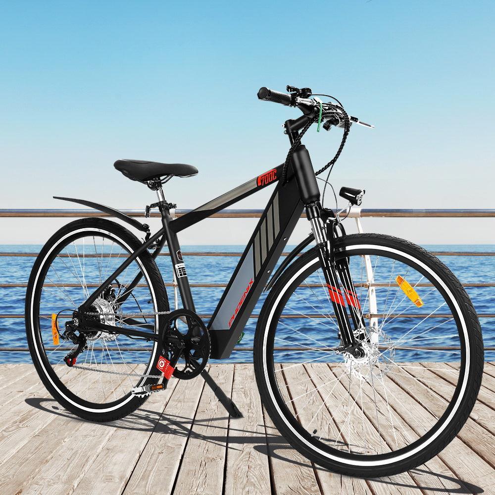 Phoenix 27" Electric Bike Mountain Bicycle eBike e-Bike City Lithium Battery - John Cootes