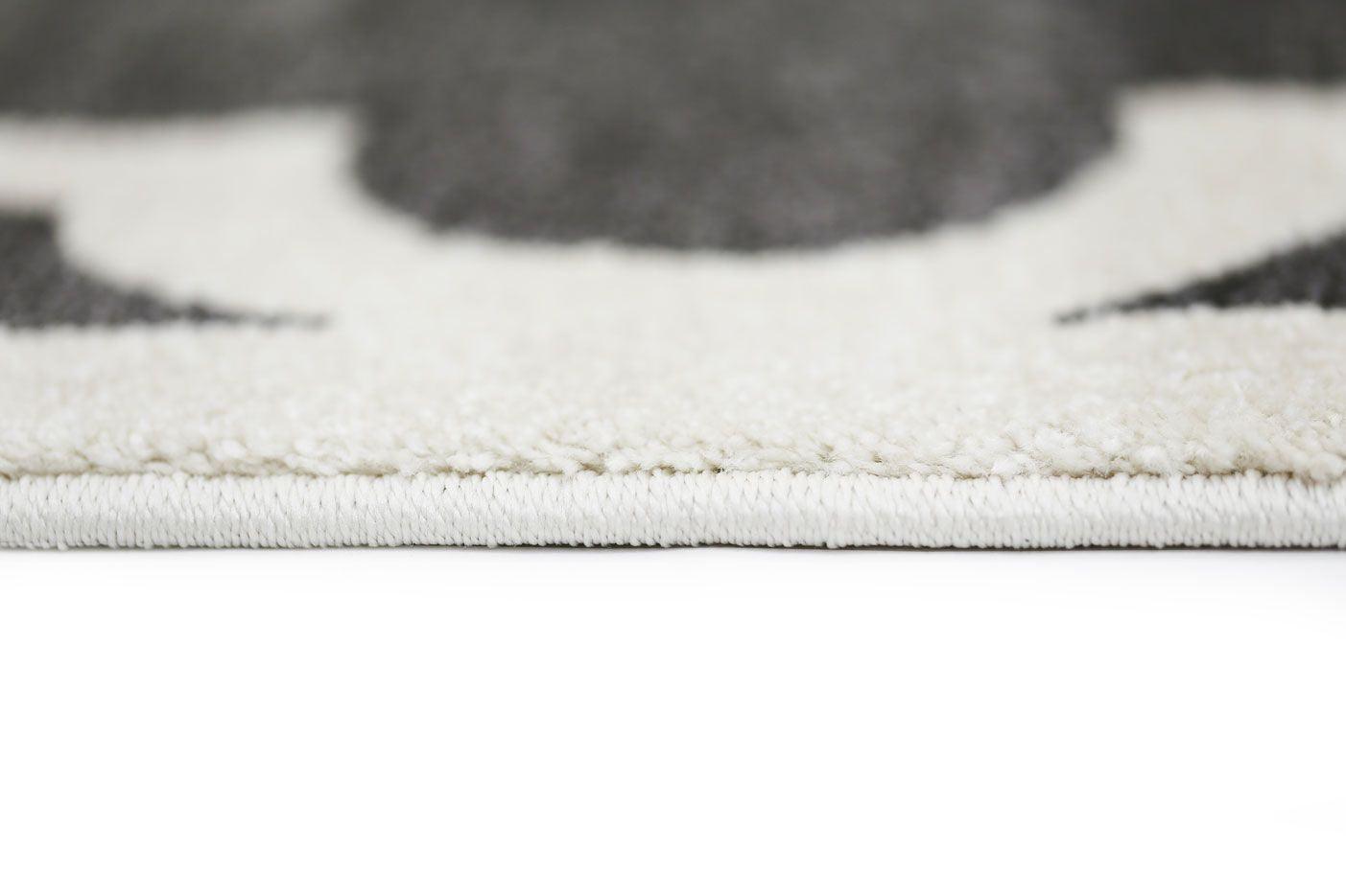 Piccolo Charcoal and White Stars Kids Rug 160x230cm - John Cootes