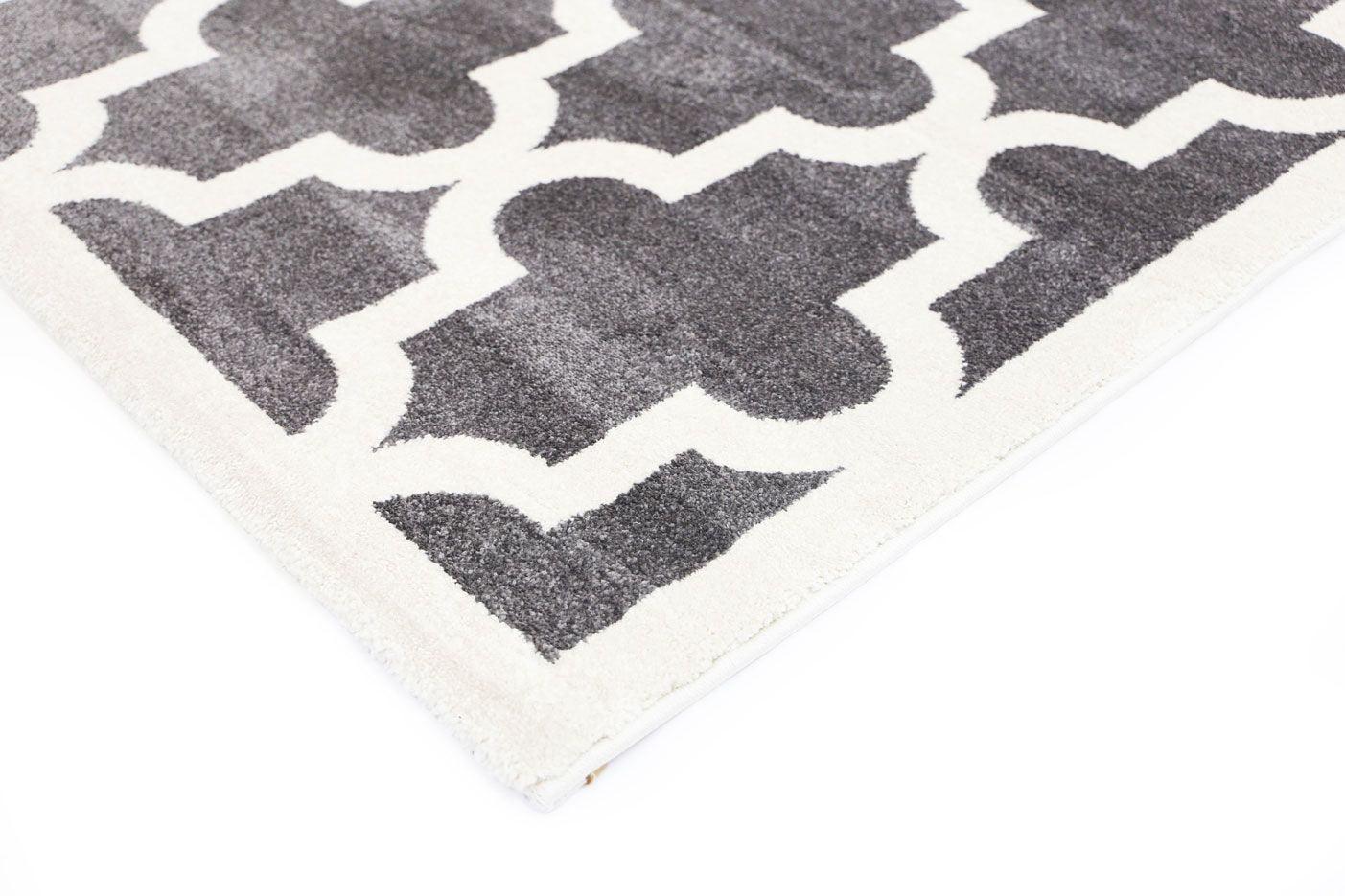 Piccolo Charcoal and White Stars Kids Rug 160x230cm - John Cootes