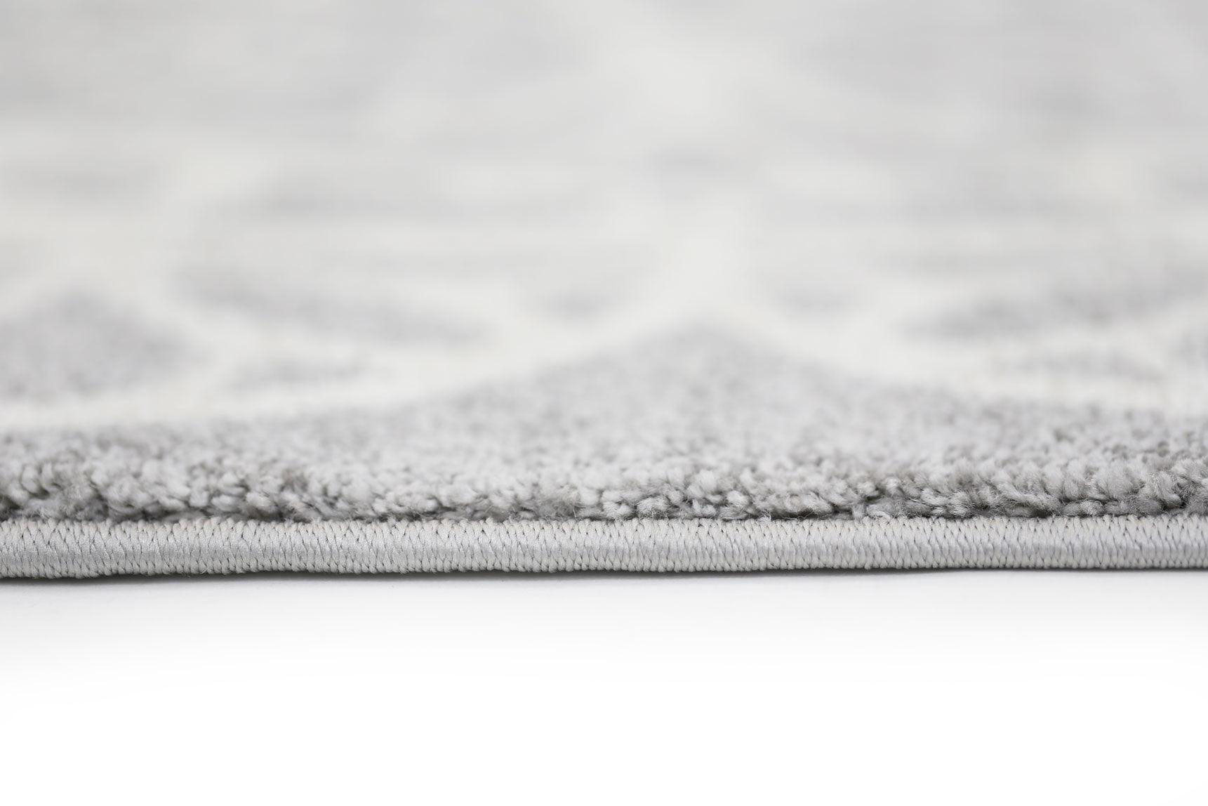 Piccolo Grey and White Doily Kids Rug 120x170cm - John Cootes