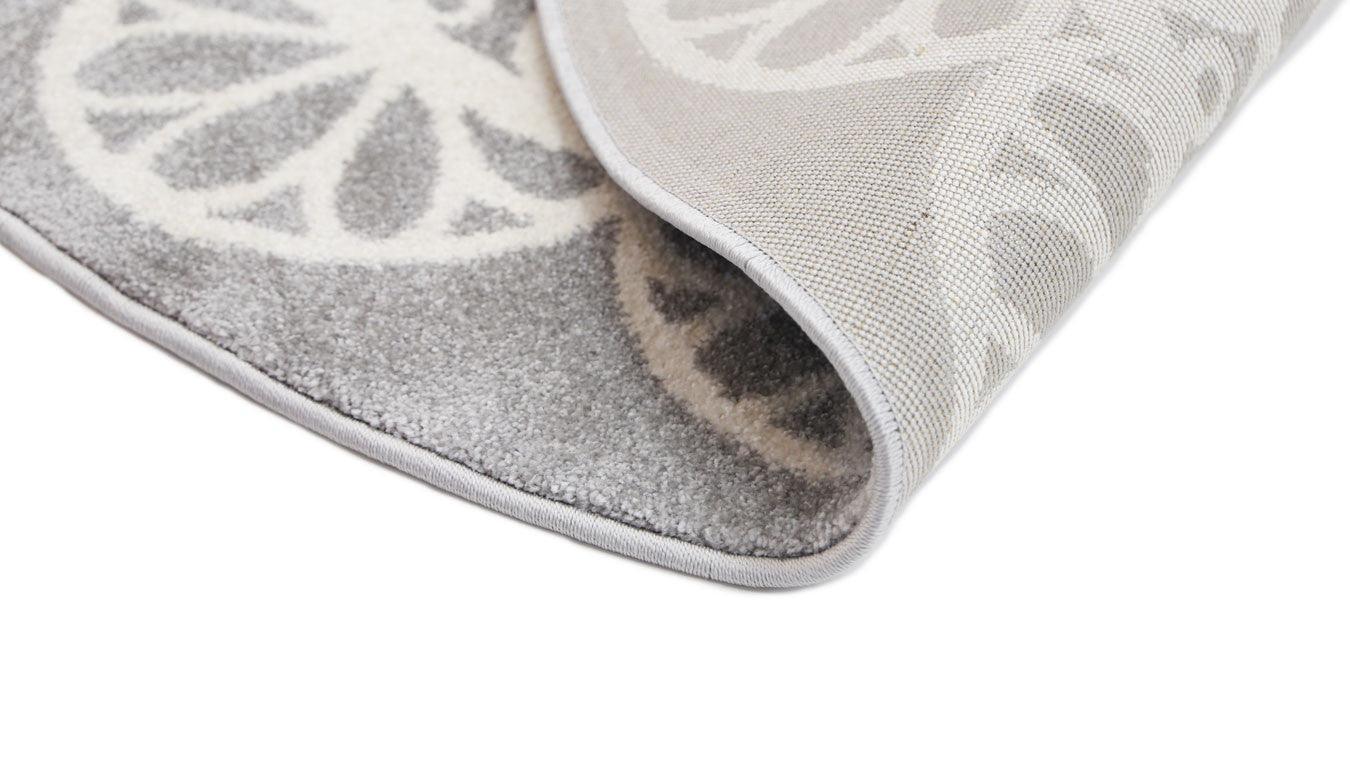 Piccolo Grey and White Doily Kids Rug 120x170cm - John Cootes