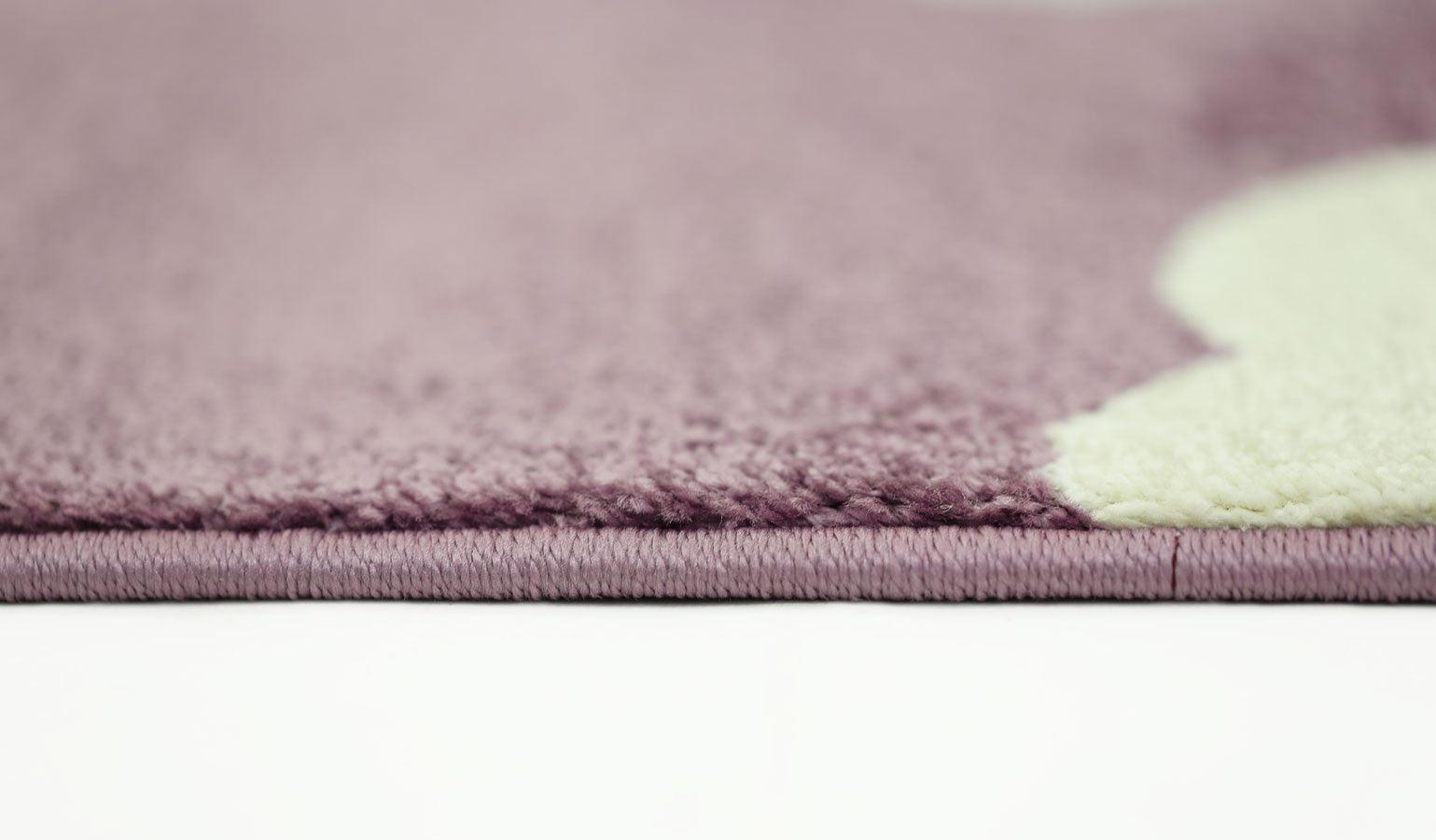 Piccolo Pink and White Cloud Kids Rug 120x170cm - John Cootes