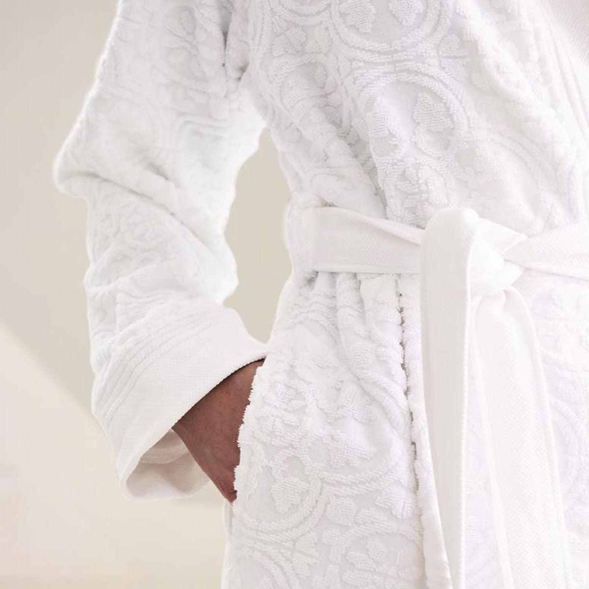 PIP Studio Mosaic de Pip White Cotton Bathrobe Extra Large - John Cootes