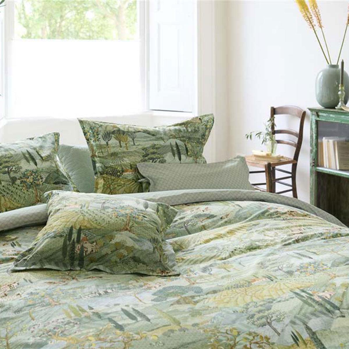 PIP Studio Toscana Green Cotton Quilt Cover Set Queen - John Cootes