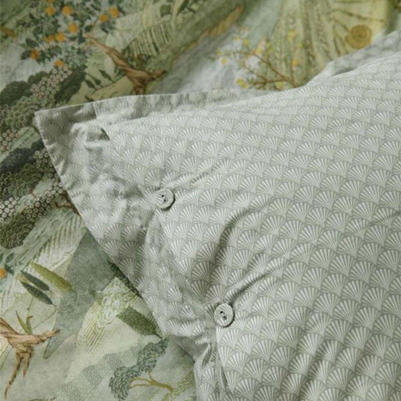 PIP Studio Toscana Green Cotton Quilt Cover Set Queen - John Cootes