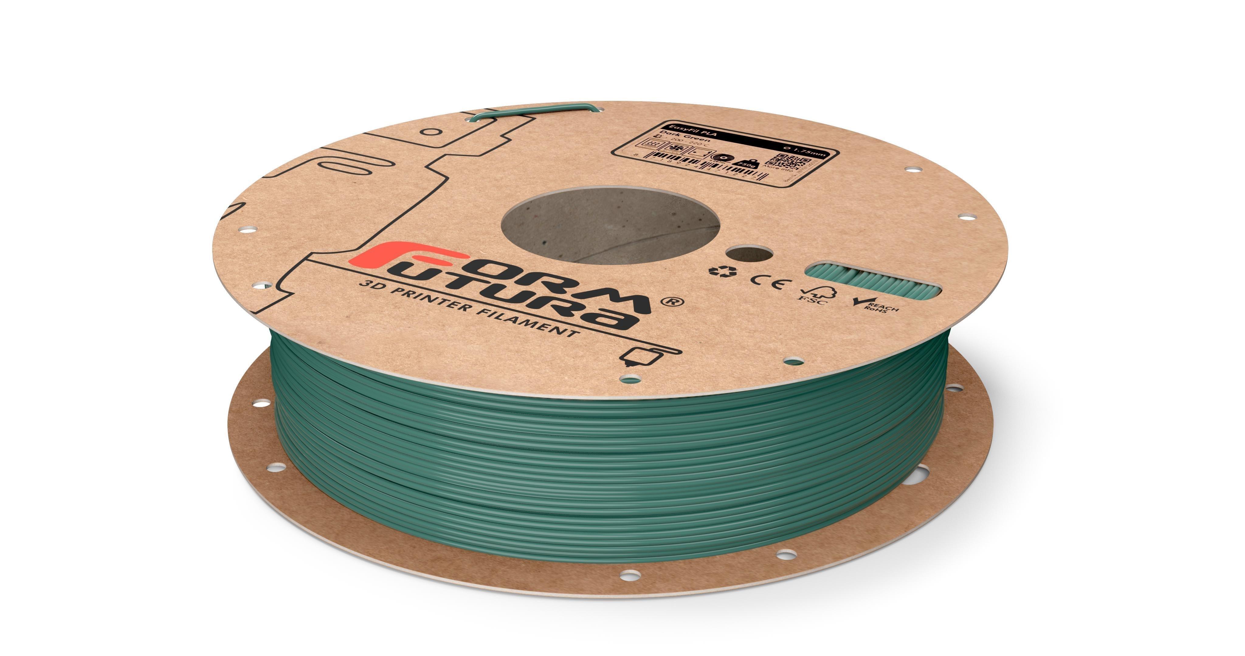 PLA Filament EasyFil PLA 1.75mm Dark Green 750 gram 3D Printer Filament - John Cootes