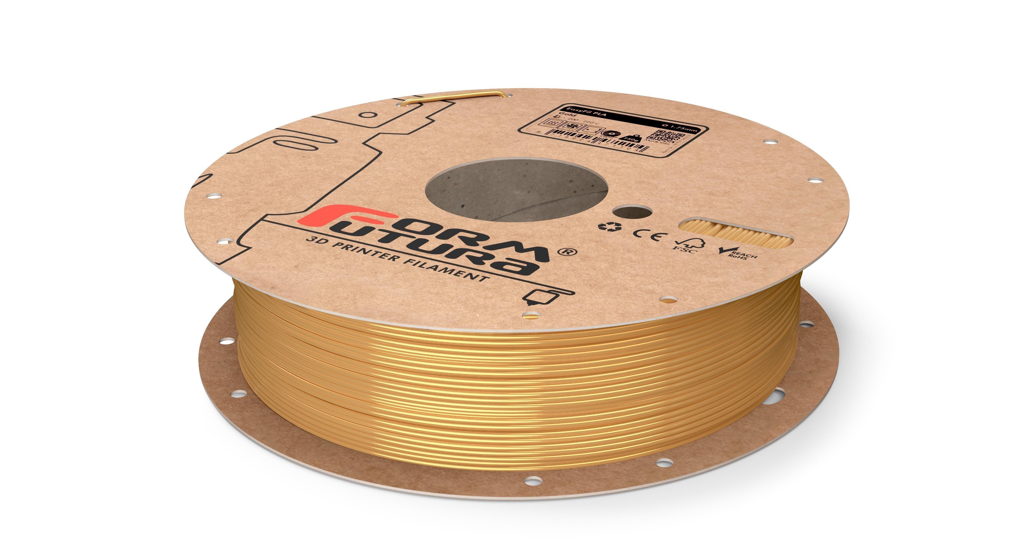 PLA Filament EasyFil PLA 1.75mm Gold 750 gram 3D Printer Filament - John Cootes
