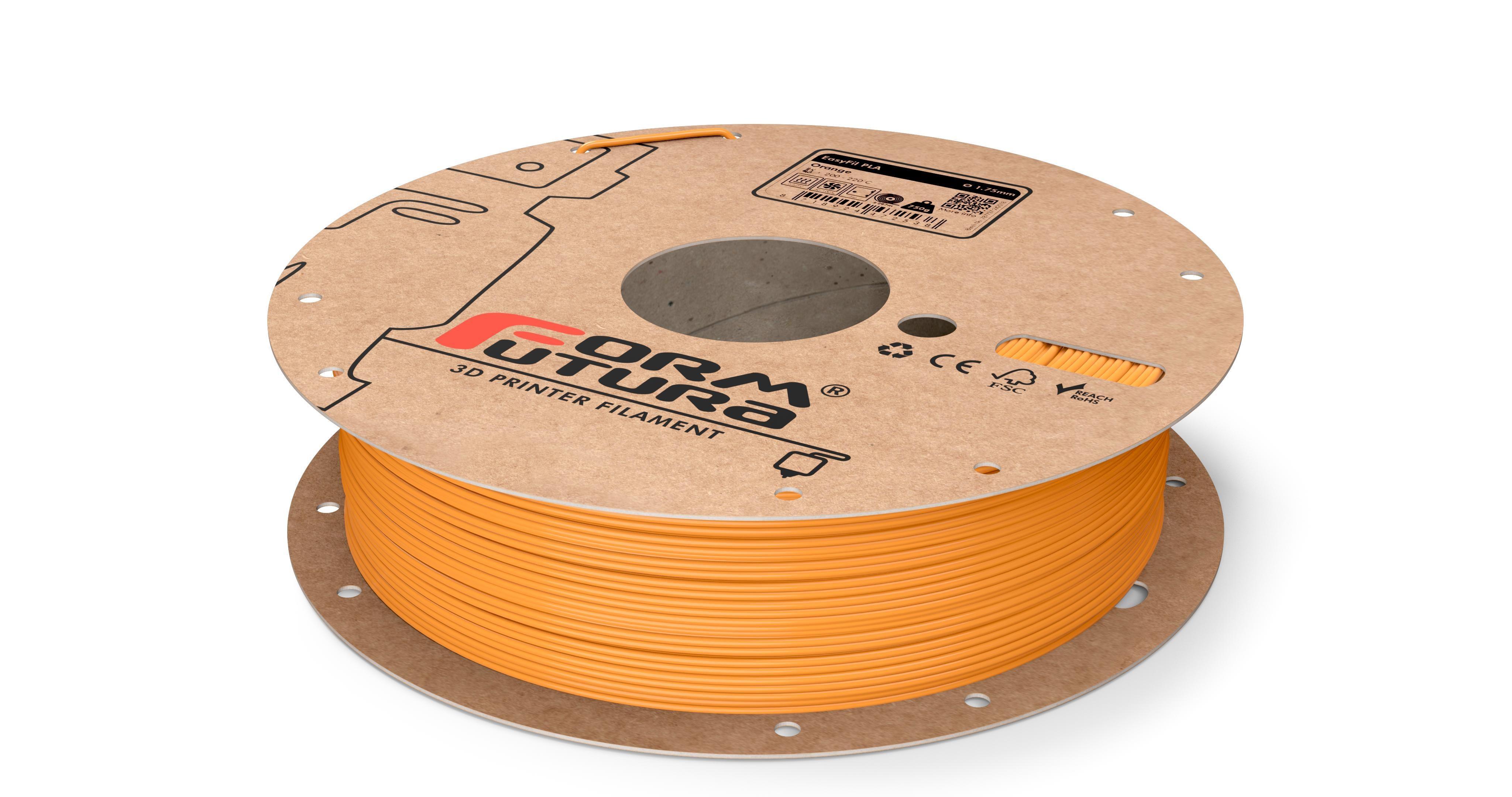 PLA Filament EasyFil PLA 1.75mm Orange 750 gram 3D Printer Filament - John Cootes
