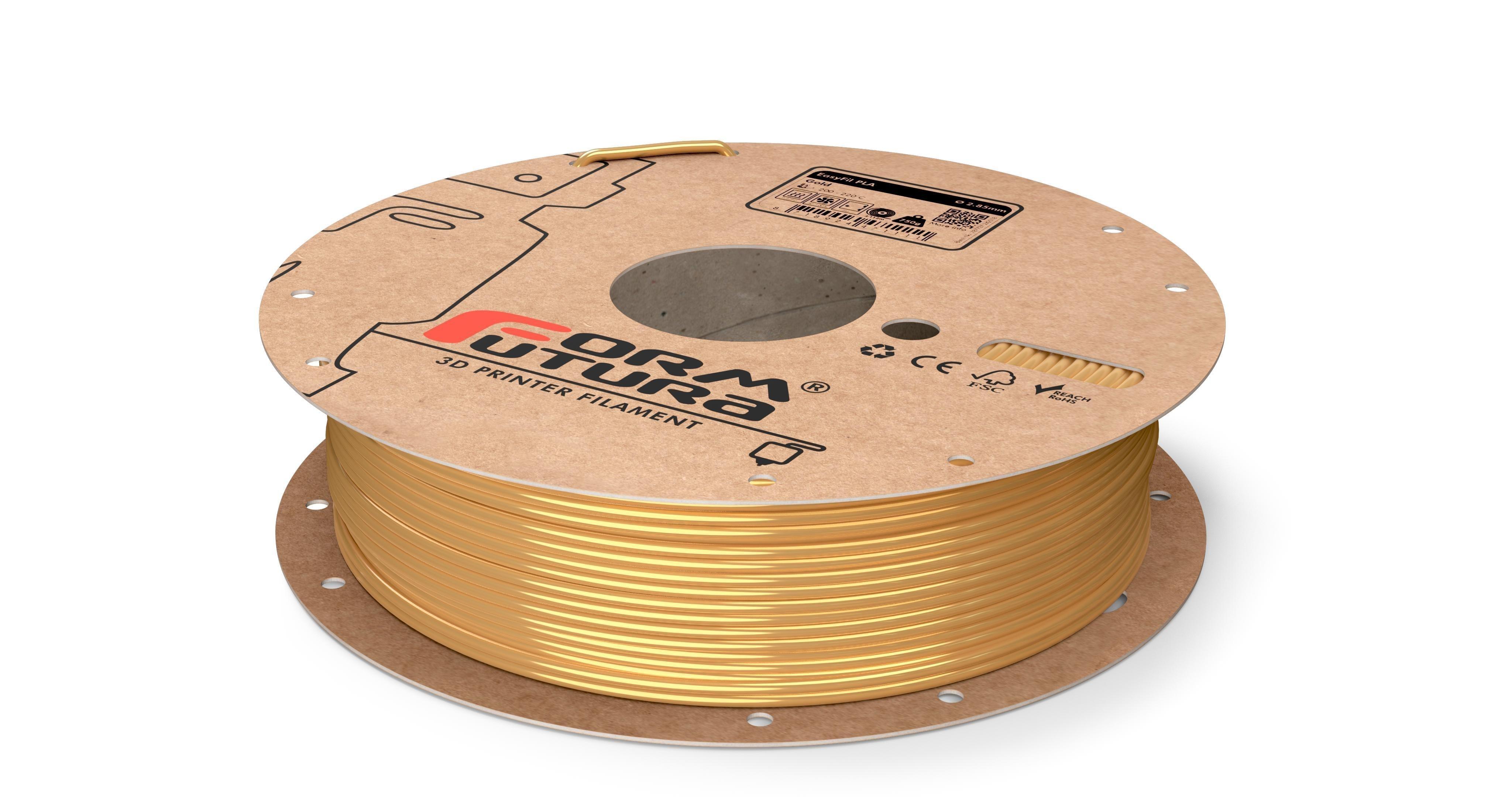 PLA Filament EasyFil PLA 2.85mm Gold 750 gram 3D Printer Filament - John Cootes