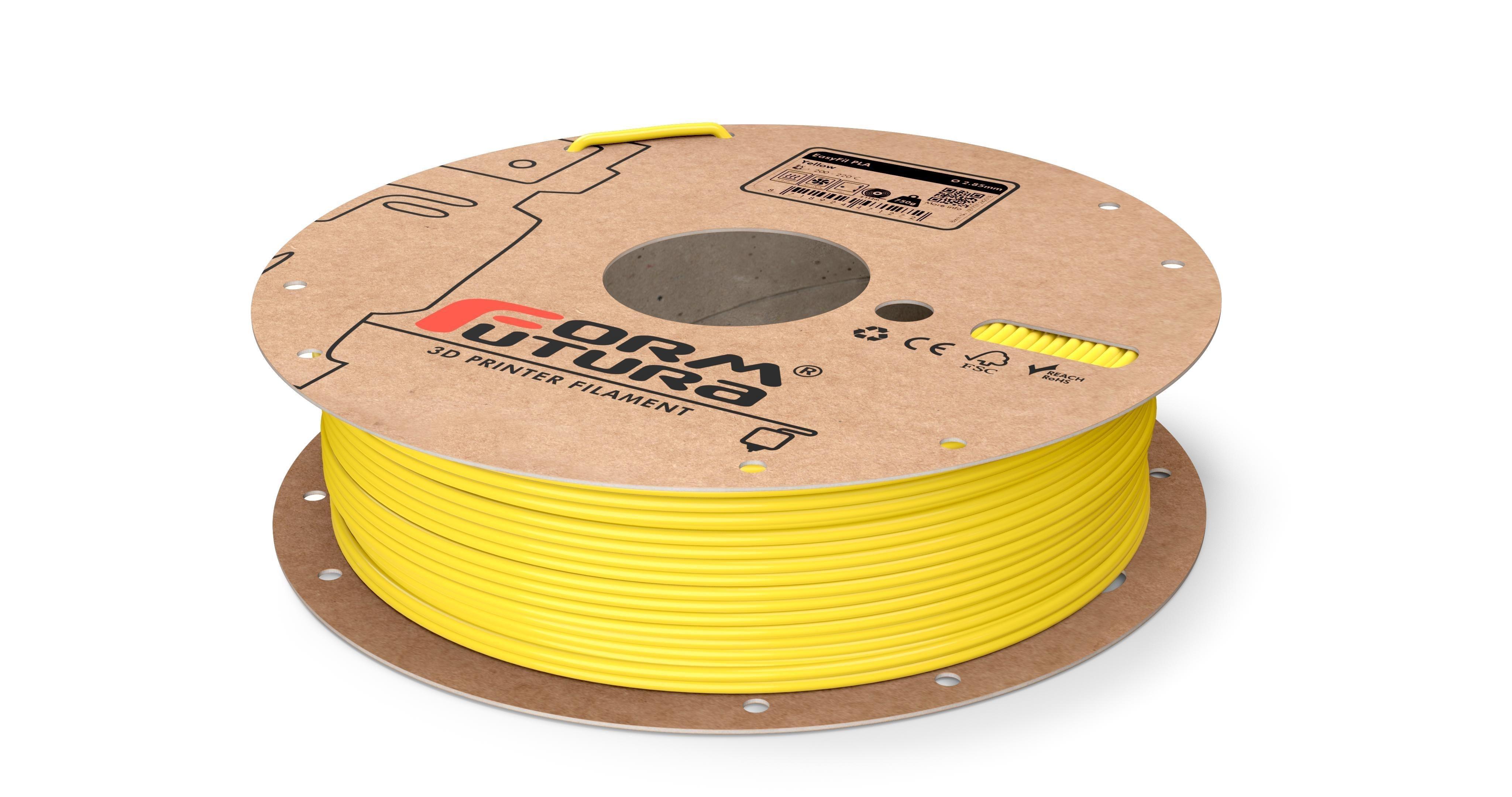 PLA Filament EasyFil PLA 2.85mm Yellow 750 gram 3D Printer Filament - John Cootes