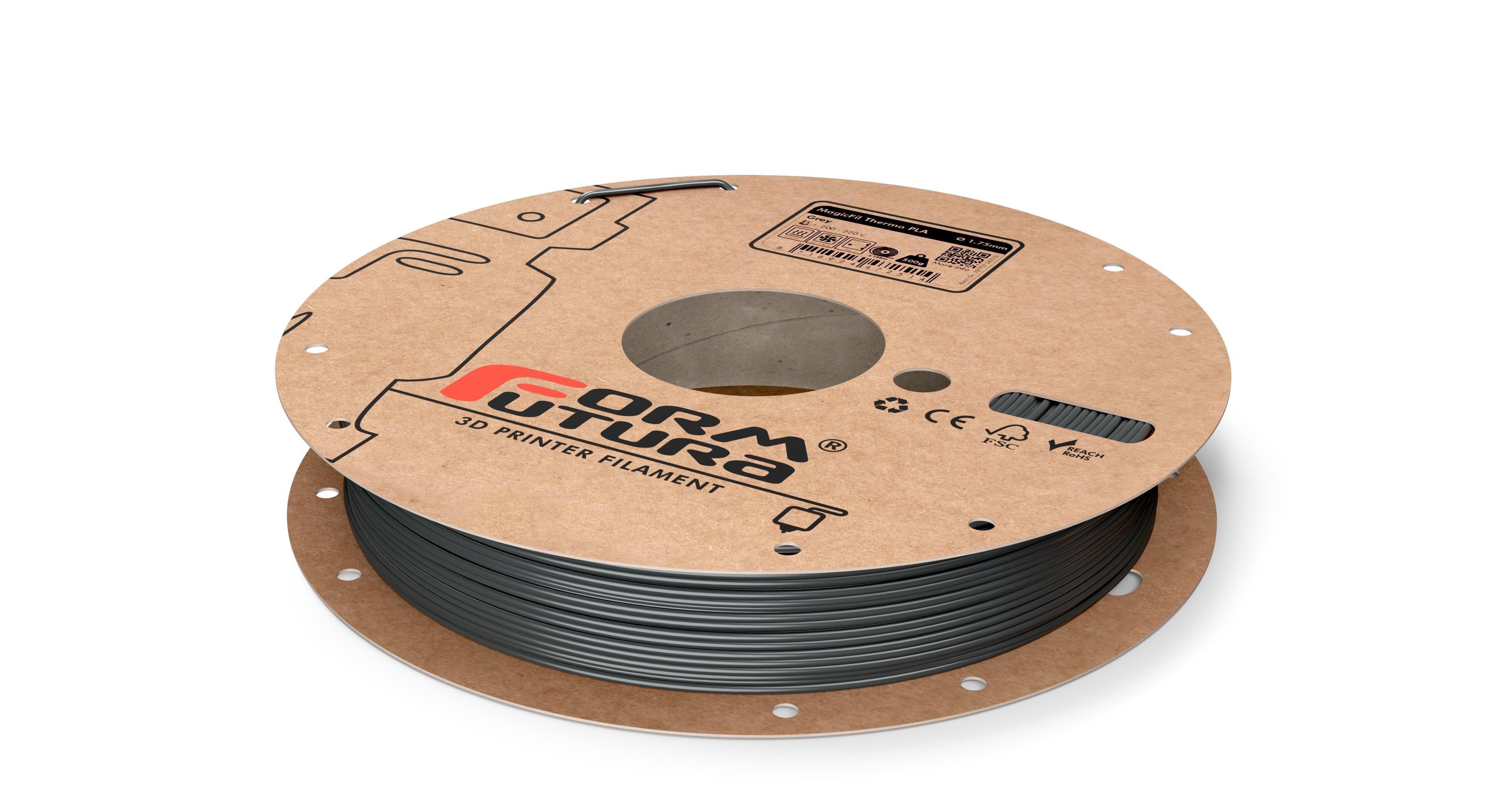 PLA Filament MagicFil Thermo PLA 1.75mm Grey 500 gram 3D Printer Filament - John Cootes
