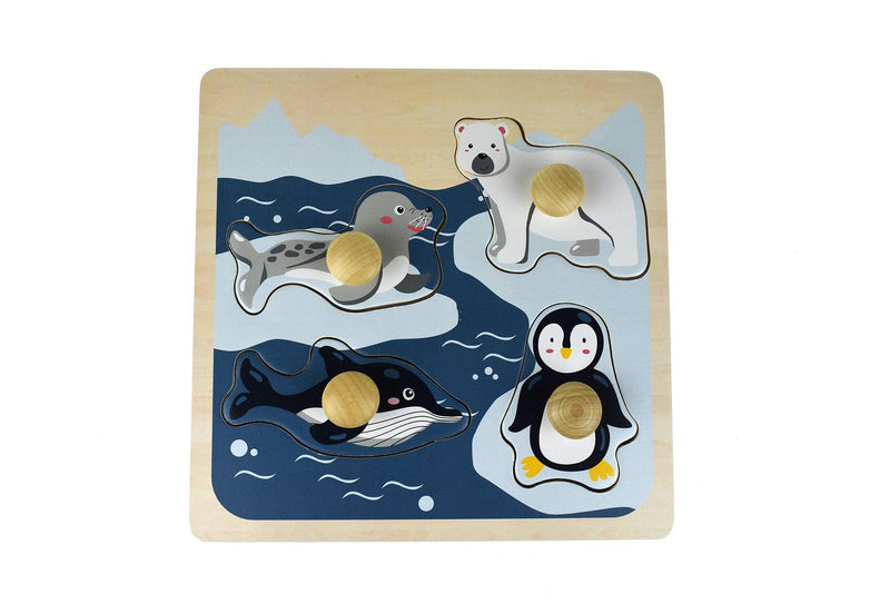 POLAR ANIMAL LARGE PEG PUZZLE - John Cootes