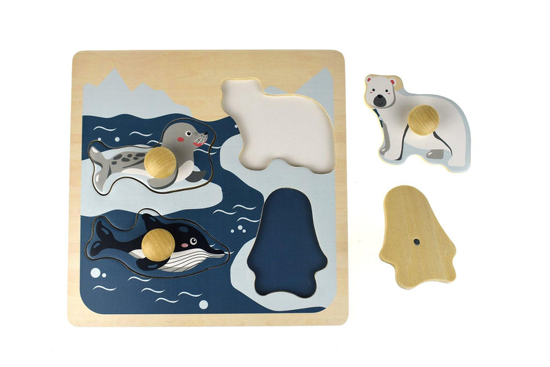 POLAR ANIMAL LARGE PEG PUZZLE - John Cootes