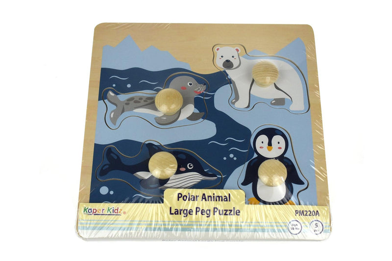 POLAR ANIMAL LARGE PEG PUZZLE - John Cootes