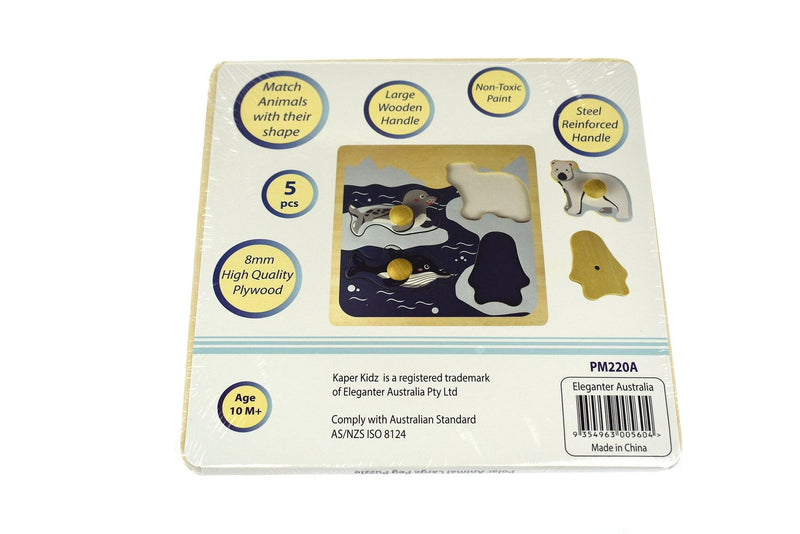 POLAR ANIMAL LARGE PEG PUZZLE - John Cootes