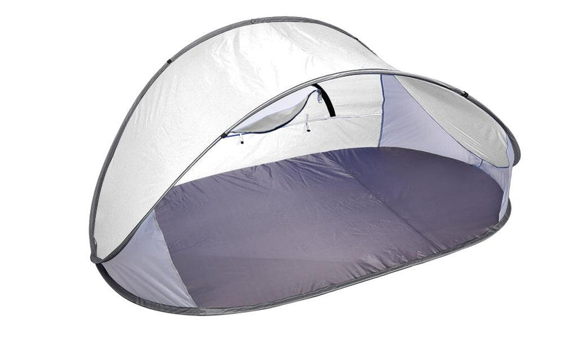 Pop Up Grey Camping Tent Beach Portable Hiking Sun Shade Shelter - John Cootes