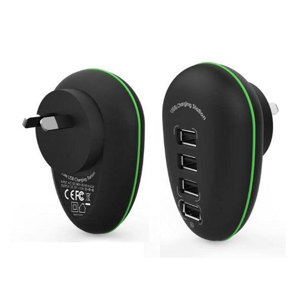 Portable 4 Port USB Charge Station including a 2.4A Fast-charging Port - John Cootes