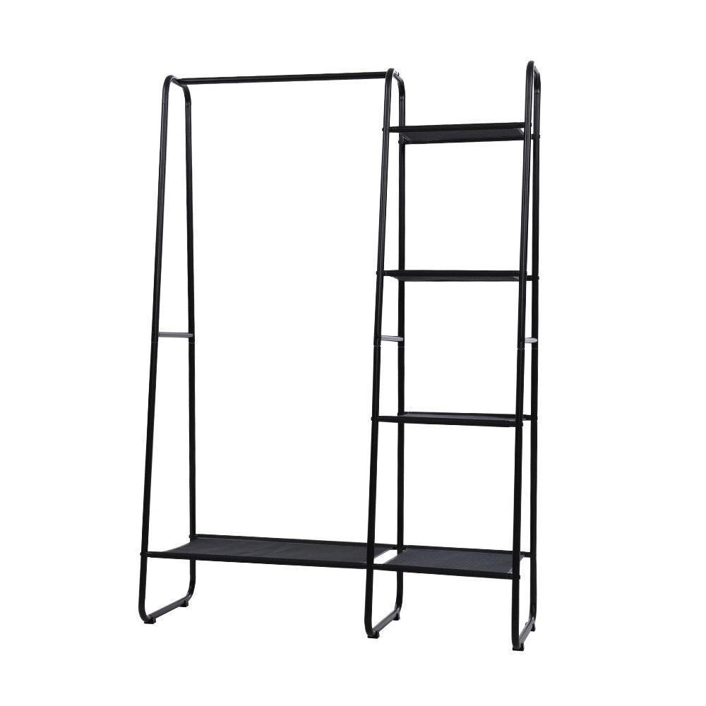 Portable Clothes Rack Garment Hanging Stand Closet Storage Organiser Shelf Home - John Cootes