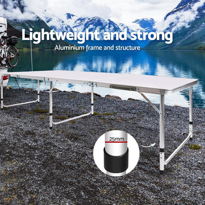 Portable Folding Camping Table 240cm - John Cootes