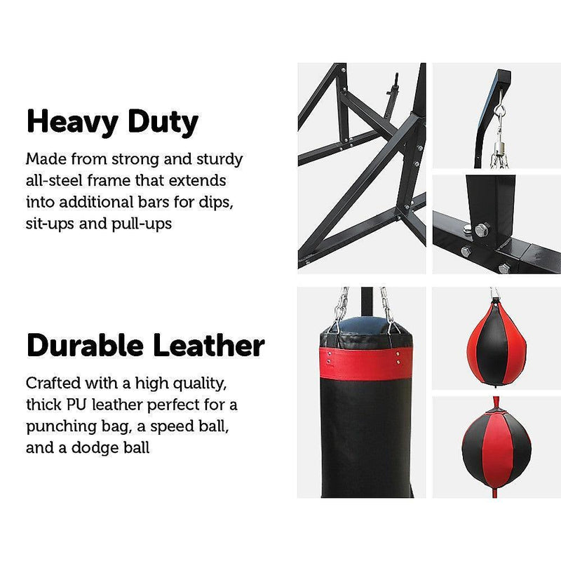 Power Boxing Station Stand Gym Speed Ball Punching Bag - John Cootes