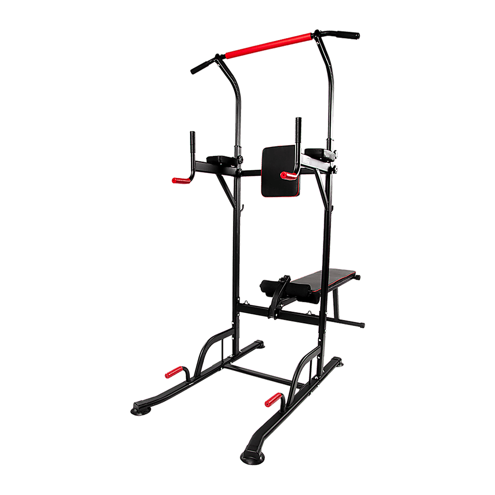 Power Tower Pull Up Weight Bench Dip Multi Station Chin Up Home Gym Equipment - John Cootes