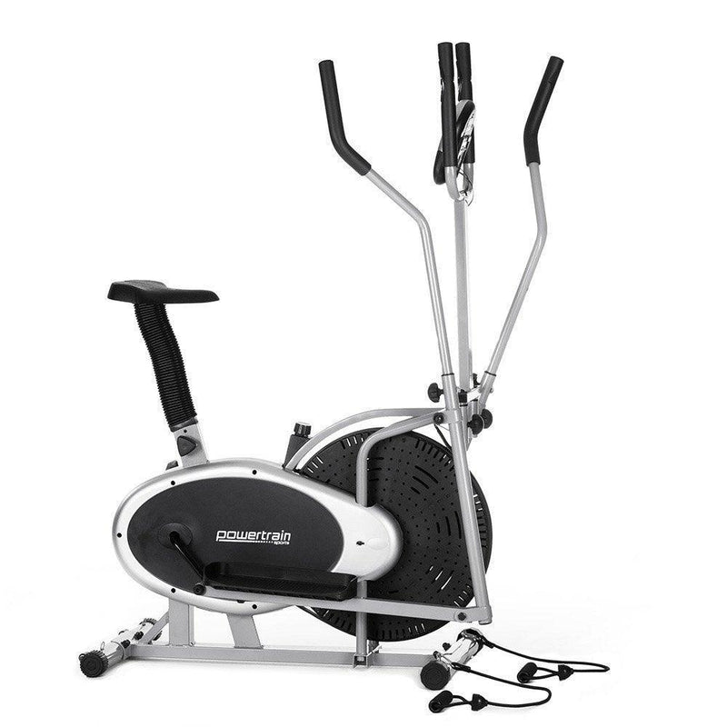 Powertrain 3-in-1 Elliptical Cross Trainer Exercise Bike with Resistance Bands - John Cootes