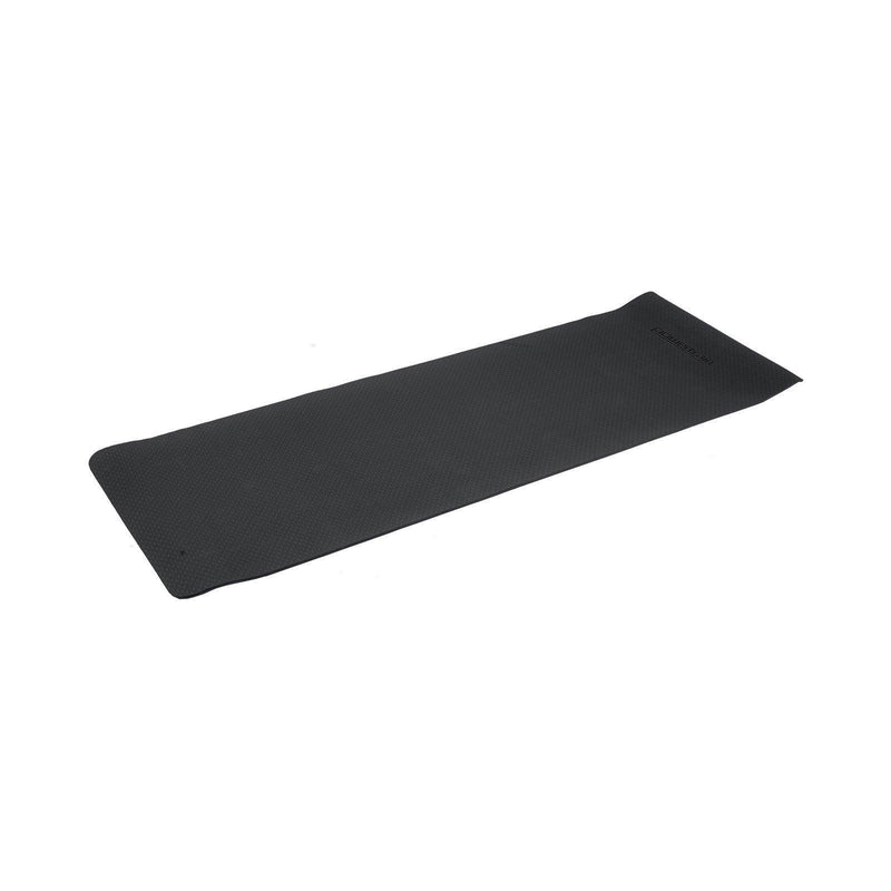 Powertrain Eco-Friendly TPE Yoga Pilates Exercise Mat 6mm - Black - John Cootes