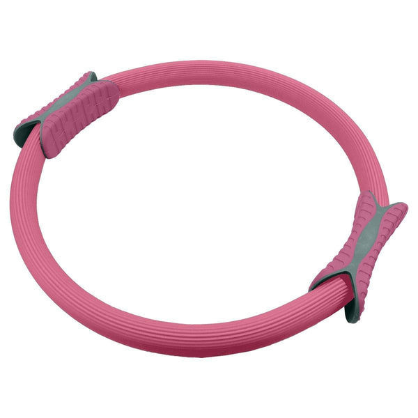 Powertrain Pilates Ring Band Yoga Home Workout Exercise Band Pink - John Cootes
