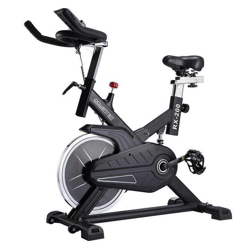 Powertrain RX-200 Exercise Spin Bike Cardio Cycling - Black - John Cootes