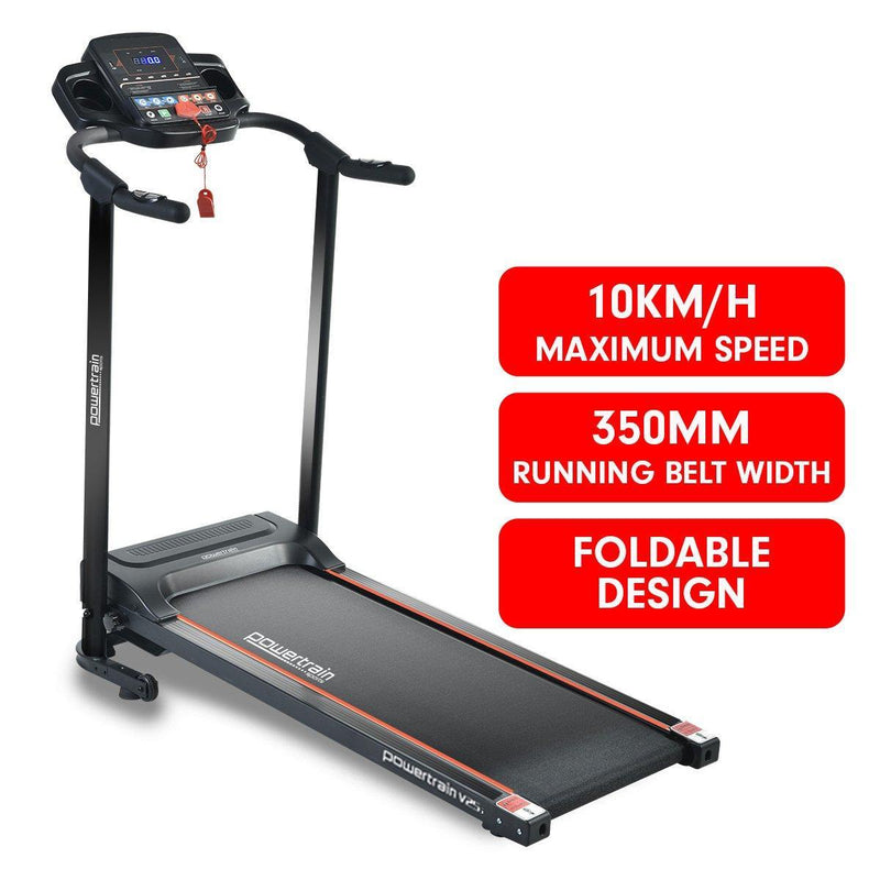 Powertrain V25 Foldable Treadmill Home Gym Cardio Walk Machine - John Cootes