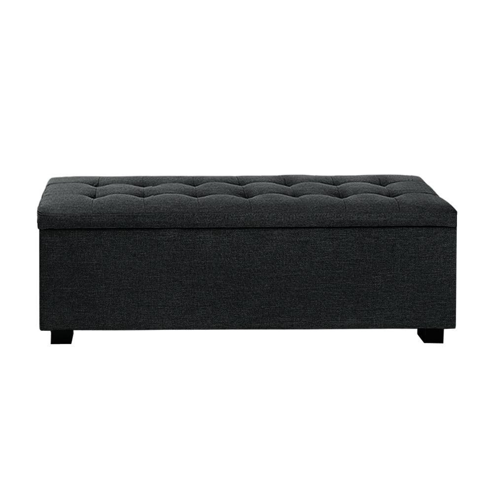 Premium Storage Ottoman - Charcoal - John Cootes