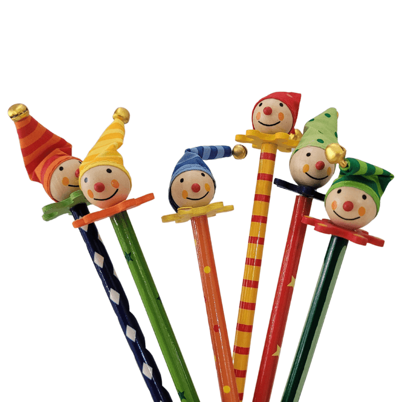 PRICE FOR 6 ASSORTED CLOWN PENCIL - John Cootes