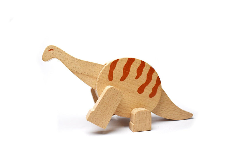 PRICE FOR 6 ASSORTED WOODEN DINOSAUR - John Cootes