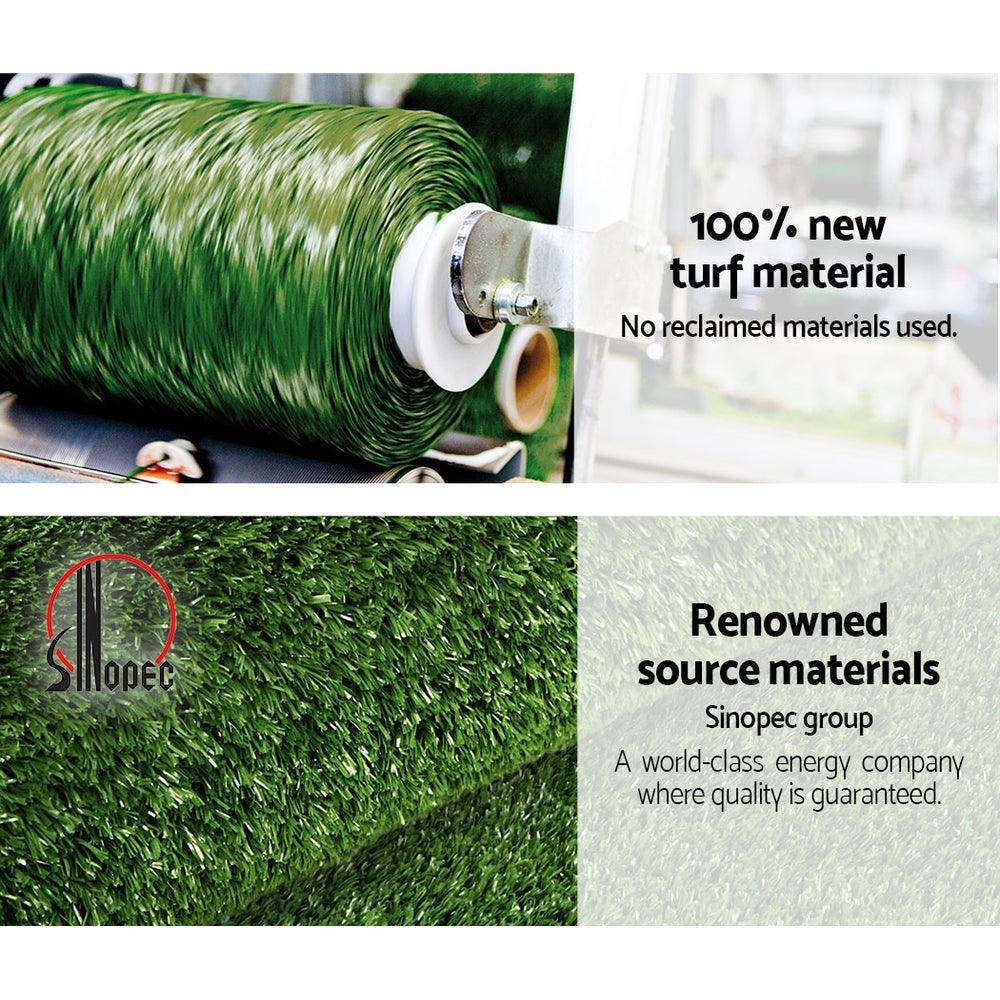 Primeturf 1x10m Artificial Grass Synthetic Fake 10SQM Turf Lawn 17mm Tape - John Cootes