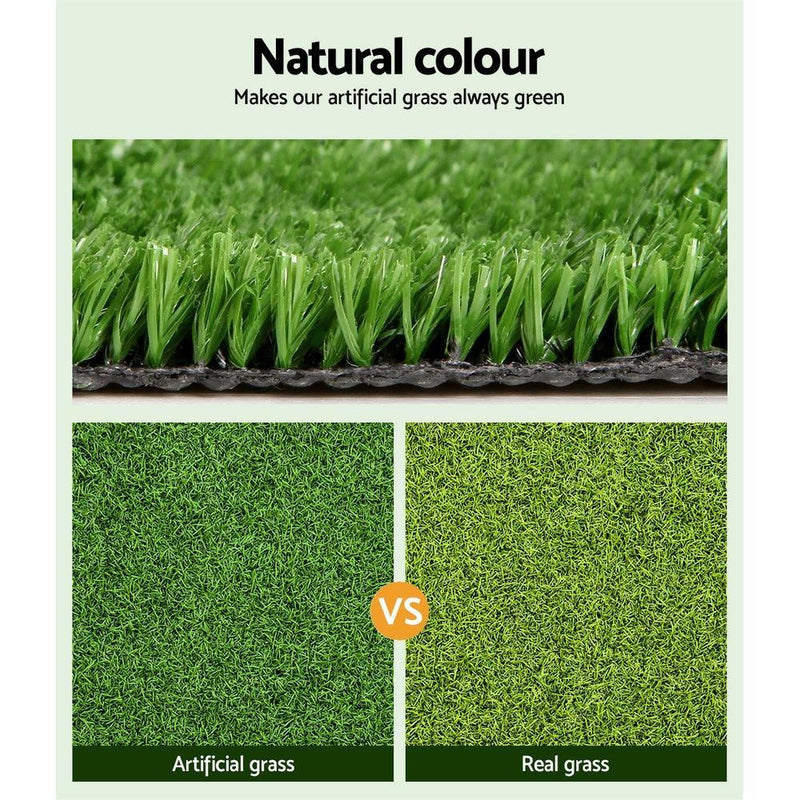 Primeturf Artificial Grass 10mm 1mx20m 20sqm Synthetic Fake Turf Plants Plastic Lawn Olive - John Cootes