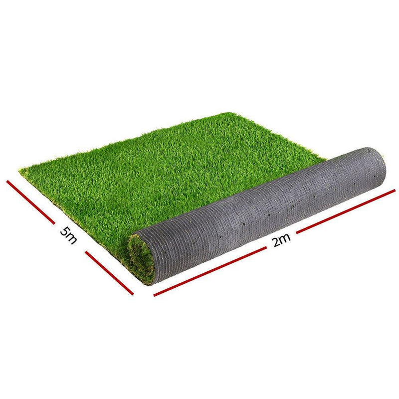 Primeturf Artificial Grass Synthetic Fake Lawn 2mx5m Turf Plastic Plant 30mm - John Cootes