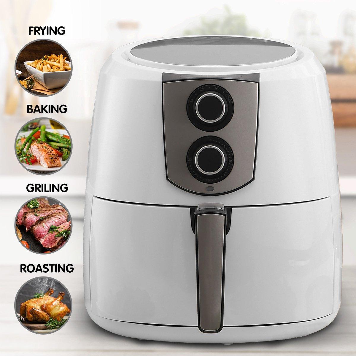 Pronti 7.2L 1800W Air Fryer Cooker Kitchen Oven White - John Cootes