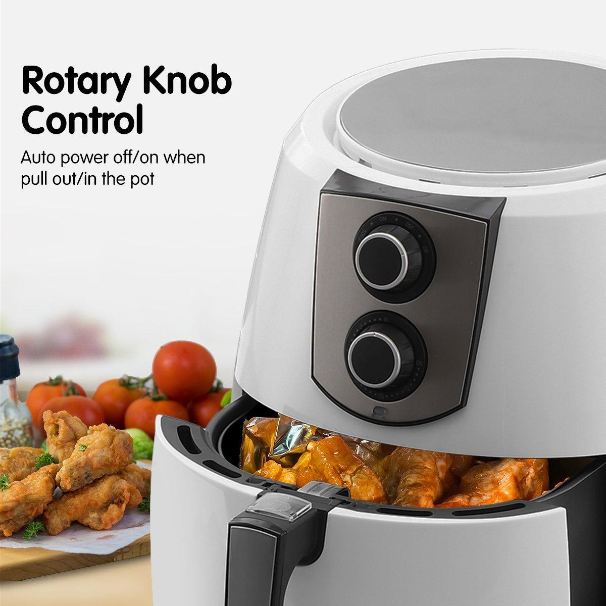 Pronti 7.2L 1800W Air Fryer Cooker Kitchen Oven White - John Cootes