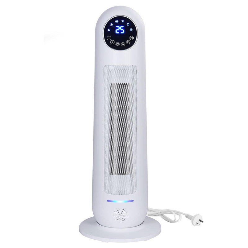 Pronti Electric Tower Heater 2200W Remote Control - White - John Cootes