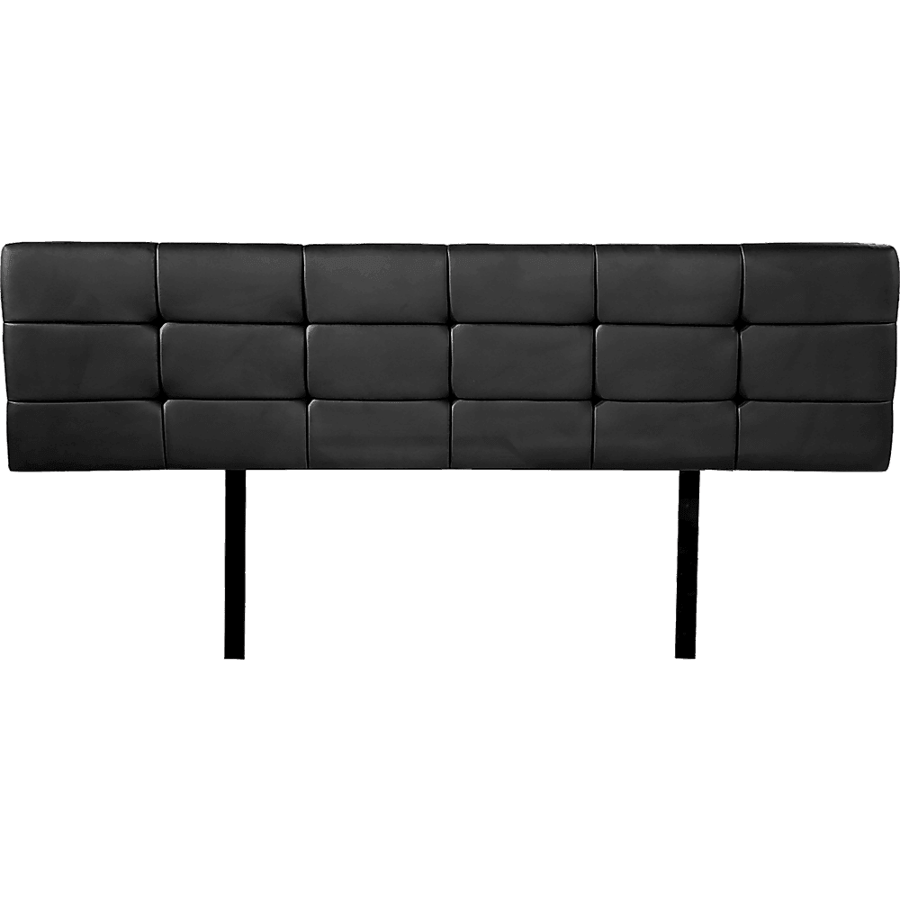 PU Leather King Bed Deluxe Headboard Bedhead - Black - John Cootes