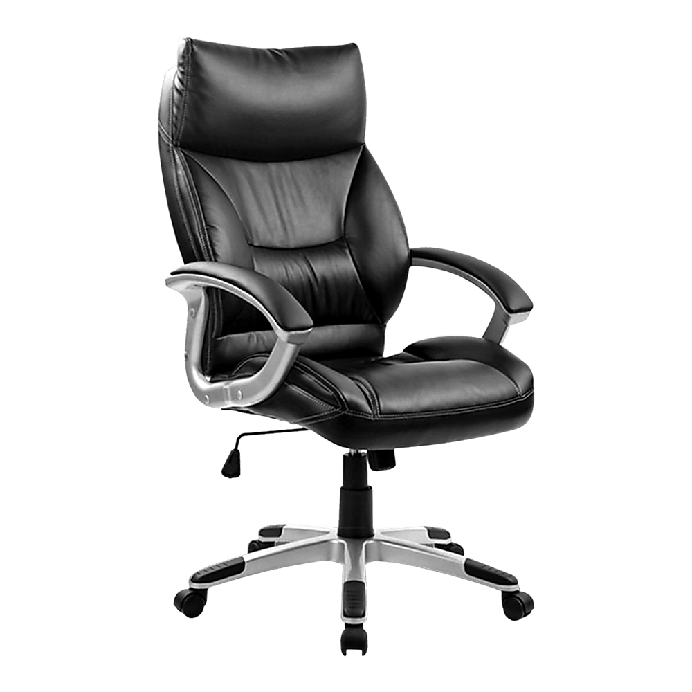 PU Leather Office Chair Executive Padded Black